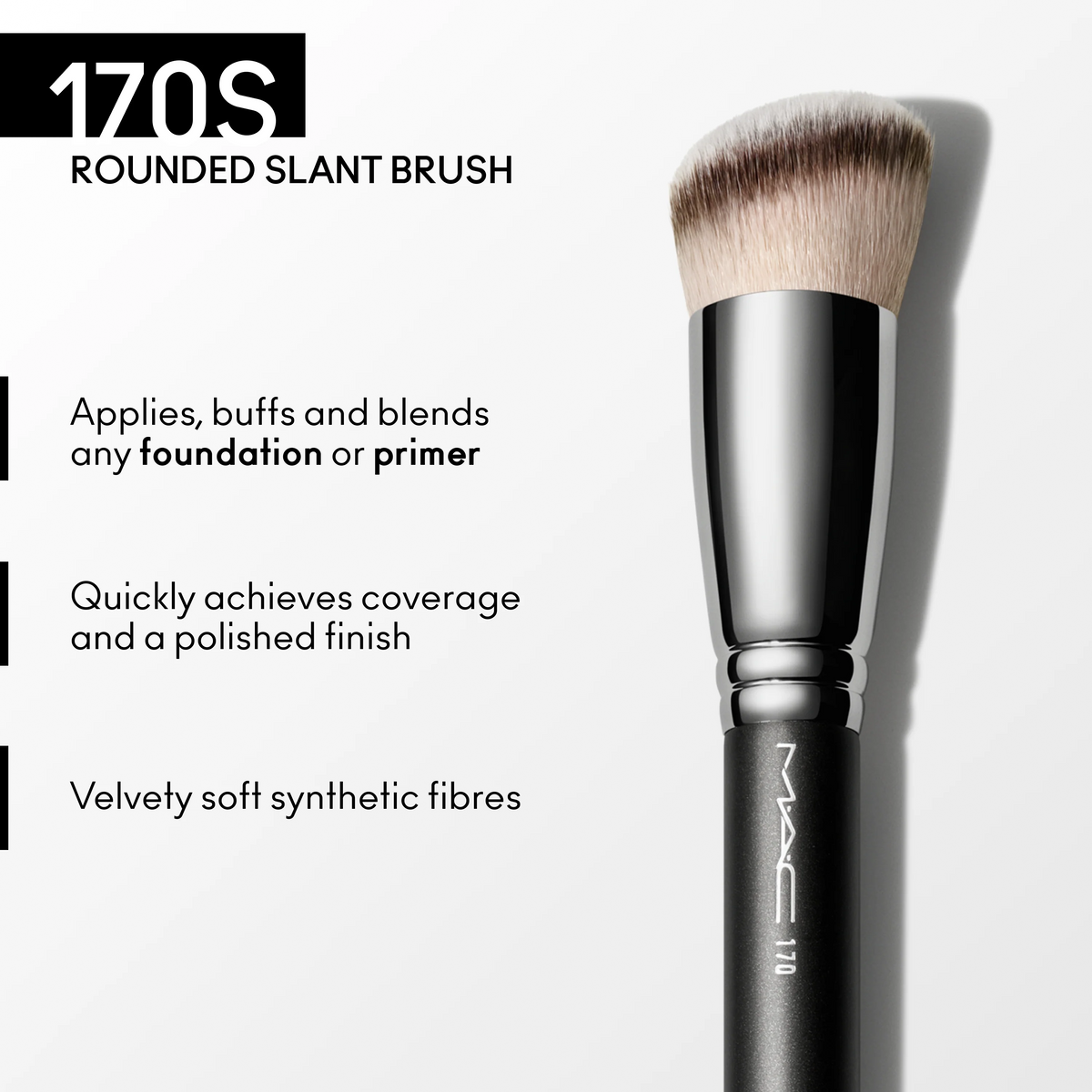 170 Synthetic Rounded Slant Brush - S2TL01