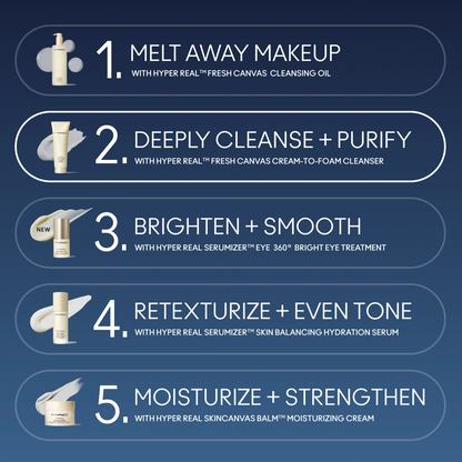 Hyper Real Fresh Canvas Cream-To-Foam Cleanser